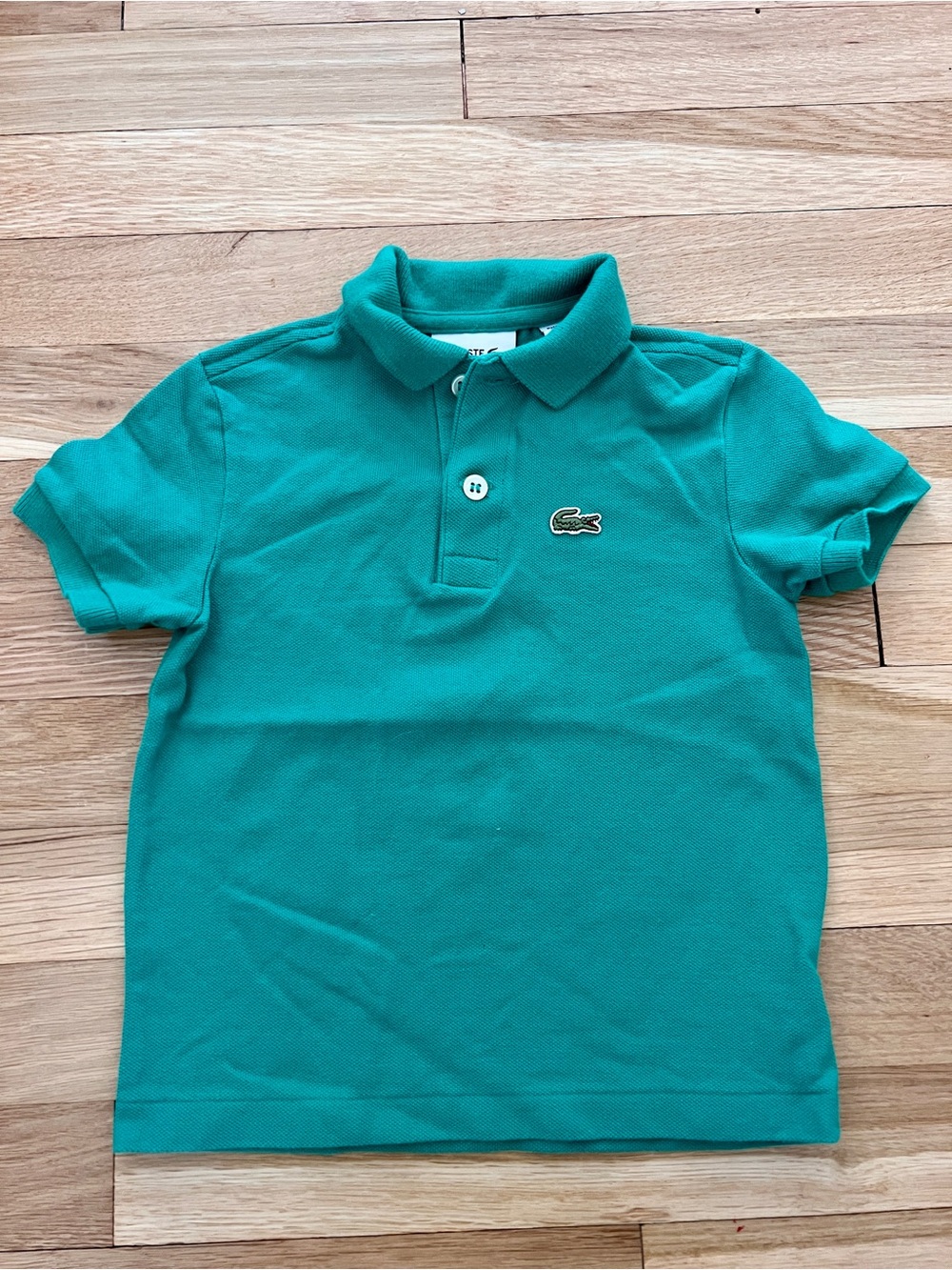 Lacoste Kids Green Polo Shirt - Short Sleeve Sz 3T